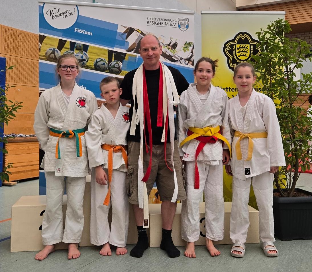 Vier Kämpfer bei den Nordwürttembergischen Einzelmeisterschaften U13